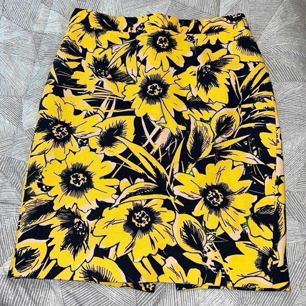 J Crew Floral “The Pencil Skirt”